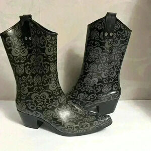 Capelli of New York Western Style Rain Boots Size 10